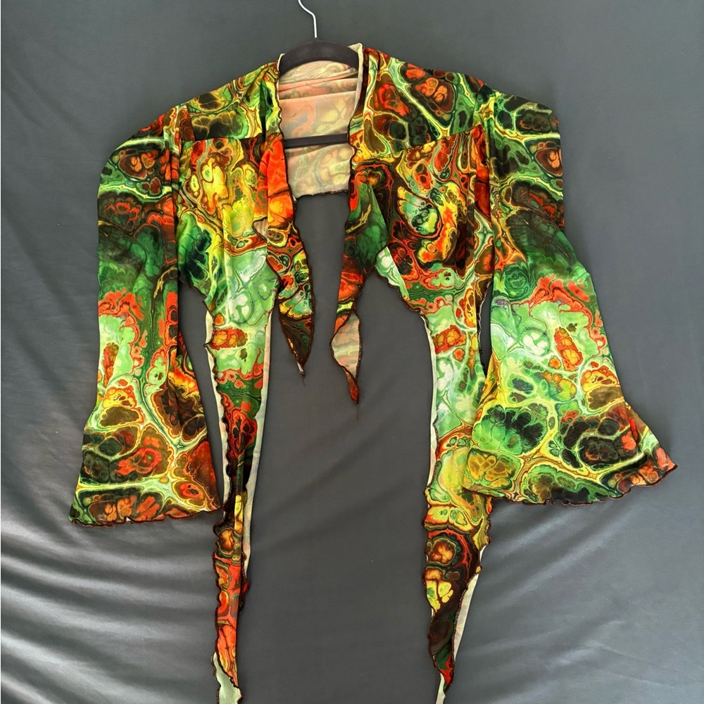 SHEIN Multicolor Mesh Top